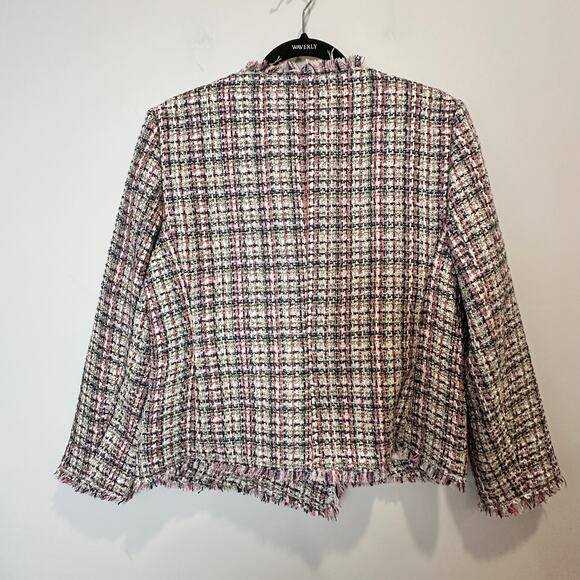 Ann Taylor Classic Tweed Blazer Jacket Size 6 – Chanel-Inspired, NWT - Picture 4 of 13